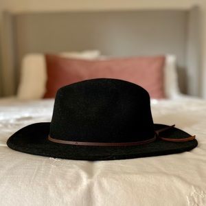 Urban Outfitters Black Wool Felt Hat